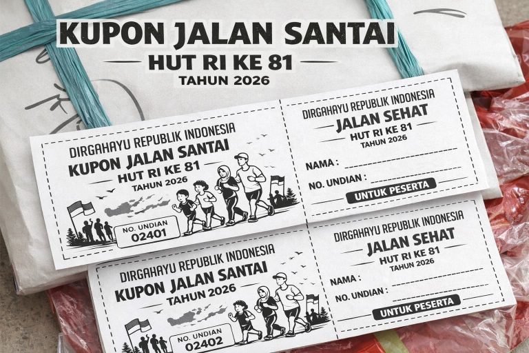cetak kupon jalan santai