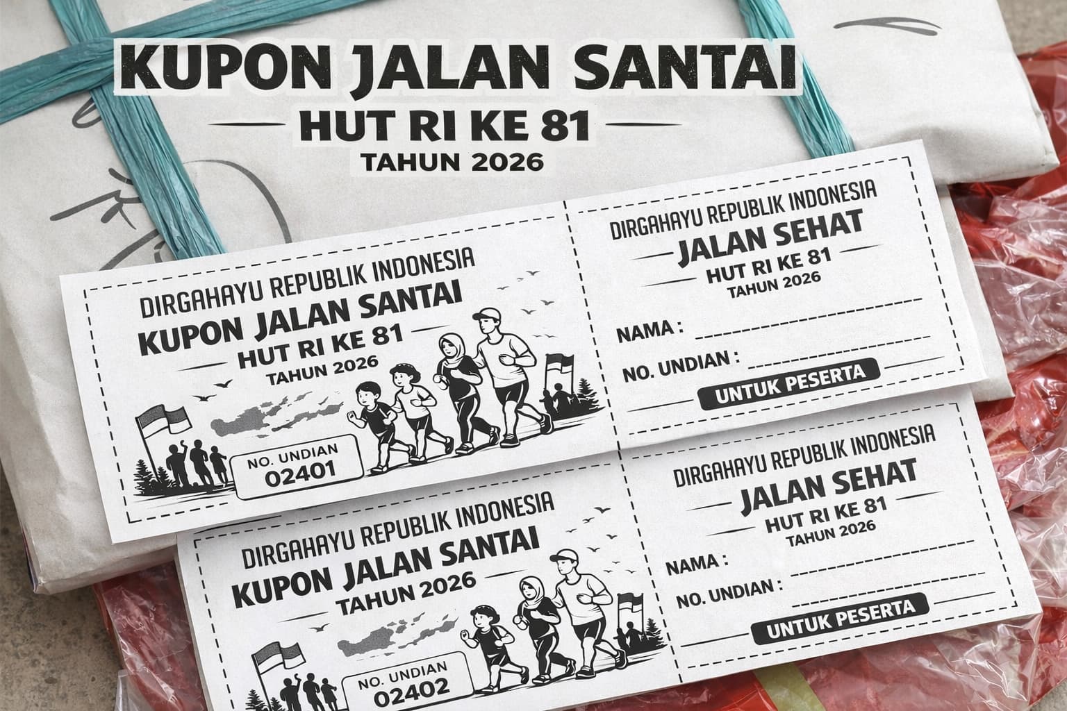 cetak kupon jalan santai